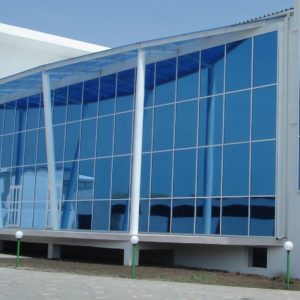 Навесной противопожарный витраж из алюминиевого профиля / серия FRM7200